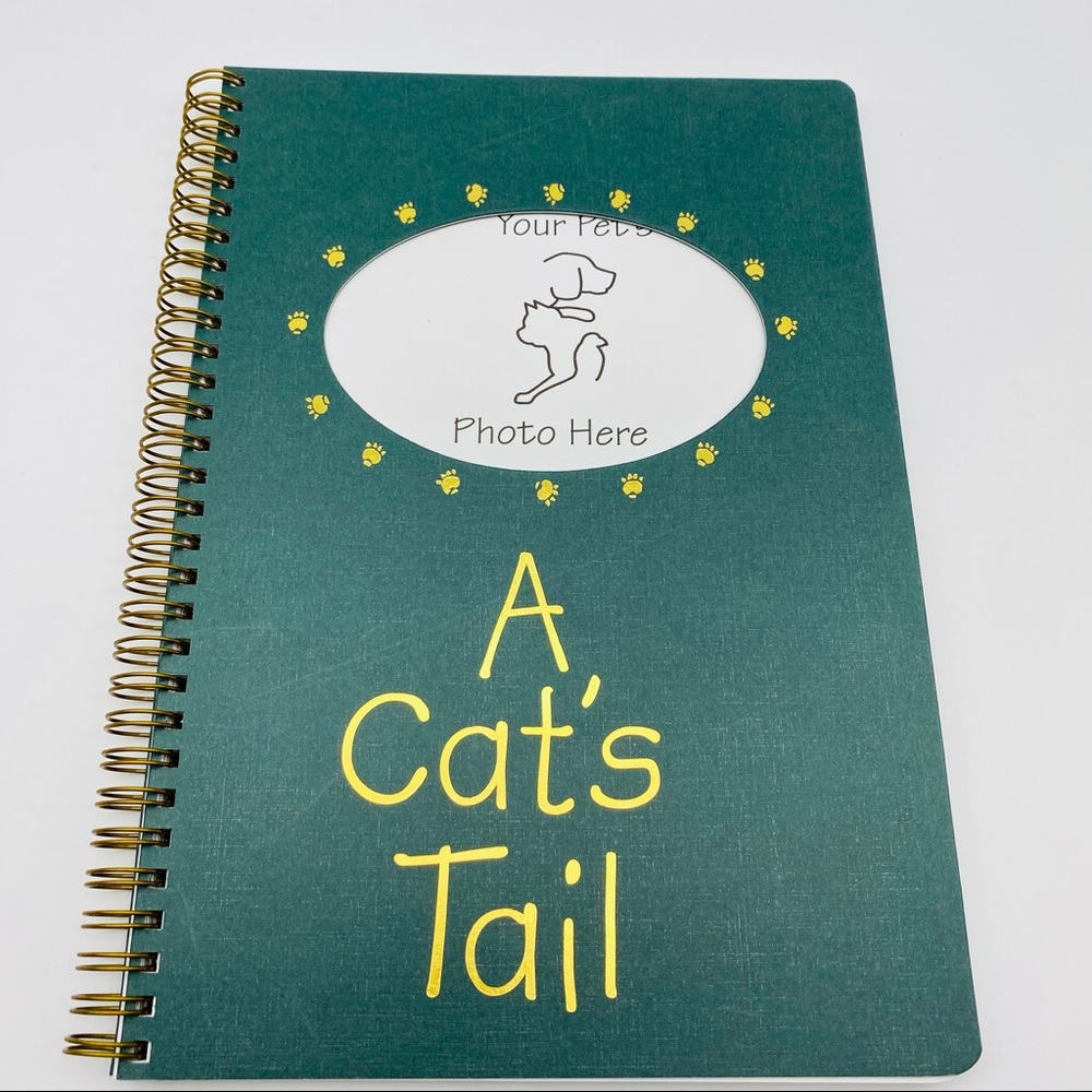 Cat Lovers Journal Notebook "A Cat's Tail" 10" x 7" Fur Person, Inc. NEW.